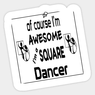 SQD Awesome BLK Sticker